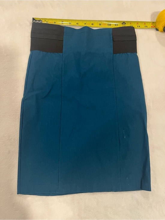 Chocolate Usa Dresses & Skirts - Chocolate Teal Blue High Waisted Pencil Skirt